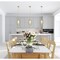 Z-Lite Savanti Pendant, 1-Light, 12 In.W x 16.5 In.H, Modern Gold/White Opal 7507-12MGLD - alternate 2